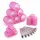CareHabi 47 Stück Lockenwickler Hair Rollers Große Locken Haare Locken Ohne Hitze Hair Curler mit 20 Haarklammern und 2 Kämmen für alle Kurzen, Mittleren Oder Langen Haare (28 Stücke)