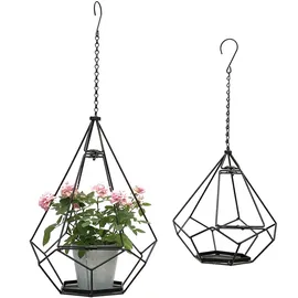 DanDiBo Ambiente Blumenampel 64 x 82 cm Schwarz