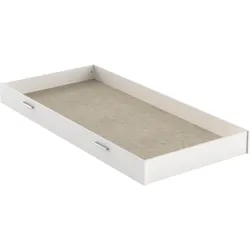 Bett DEMEYERE GROUP "Life, NUR SCHUBLADENBETT, zur Kombination mit dem Bett Life", weiß (mattweiß), B:93cm H:17,80cm L:199,80cm, Betten, Bettschubkasten Bett-Zubehör, Einfacher Aufbau für Langlebigkeit und Stabilität