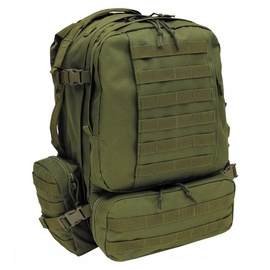 Max Fuchs MFH - Ital. Rucksack Tactical Modular 45 l Daypack Outdoor Backpack schwarz