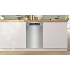 Bosch Serie 4 SPU4HMS10E Einbau-Geschirrspüler (unterbaufähig, 448 mm breit, Edelstahl)