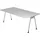 Hammerbacher Schreibtisch A-Fuß 200x100cm Grau