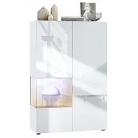 Vladon Standvitrine Morena V2 (Standvitrine, mit 2 Türen und