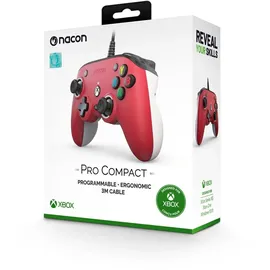 Nacon Xbox Pro Compact Controller rot/weiß