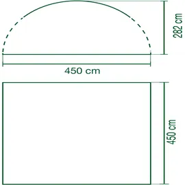 Coleman FastPitch Shelter XL 4,5 x 4,5 m weiß/blau