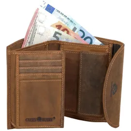 GREENBURRY Vintage Geldbörse Damen braun
