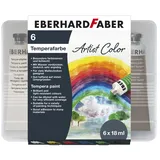 Eberhard Faber 575505 - Temperafarben Tube EFA Color, 6 Tuben 18ml in 6er Kunststoffbox
