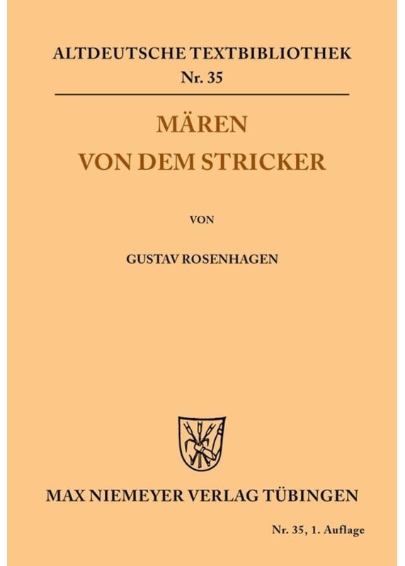 Mären Von Dem Stricker - Der Stricker, Kartoniert (TB)