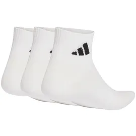 adidas Thin&Light Sportswear Knöchelsocken 3er Pack Weiß/Schwarz 40-42