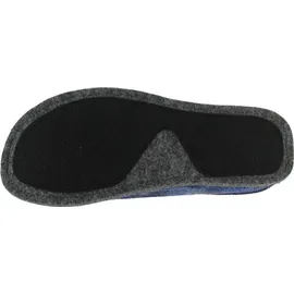 ROHDE Herren Pantoffel Filz Hausschuh Karo Muster lose Einlagen Lucca-H 6944, Größe:44 EU, Farbe:Blau - 44