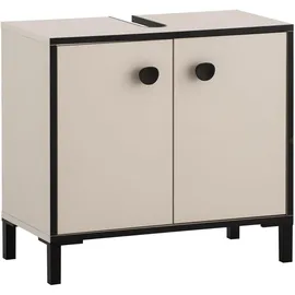 Schildmeyer Waschbeckenunterschrank Edda 65,1 x 59,1 x 33,0 cm Cremebeige