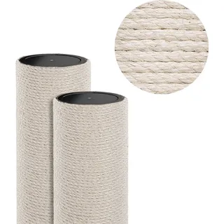 Happy Pet HAPPYPET Sisalstamm für Kratzbaum Ø 18 cm - 40/50/60/80 cm, Dickes Sisal, Massiver Ersatz-Stamm Säule für Katzenbaum, M10 Gewinde, Ersatz