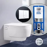 Geberit AquaClean Mera Classic Komplett-SET Dusch-WC mit neeos Vorwandelement,, 146200111+16791WH#SET, Classic