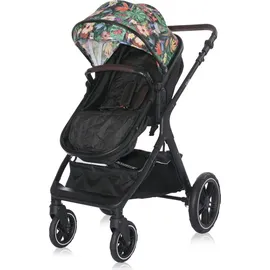 Lorelli Kombikinderwagen 2 in 1 Viola bis 22 kg, Sportsitz umbaubar Wickeltasche bunt