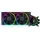 Razer Hanbo Chroma RGB - CPU Flüssig-Kühler mit AIO Liquid Cooler 2x 240mm Lüfter (9-pin Anschluß, Chroma RGB Lüfter, aRGB Pump Cap) Schwarz