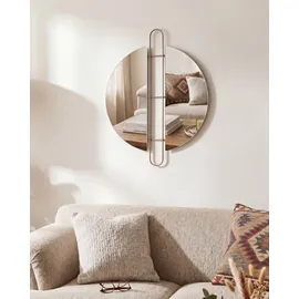 Beliani Wandspiegel ATTIN 52 x 65 cm Gold