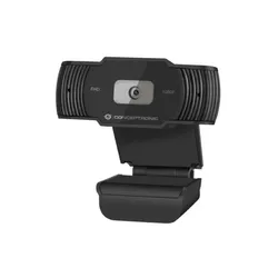 Conceptronic AMDIS 1080P FullHD Webcam mit Mikrofon, 1920 x 1080 Pixel, Full HD,