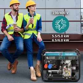 Könner & Söhnen Könner&söhnen Stromaggregat Diesel Notstromgenerator 6,5kW
