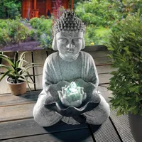 esotec Solarbrunnen Buddha