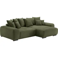 Ecksofa MR. COUCH "Sundance L-Form", grün (memphis 12 grün), B:318cm H:92cm T:188cm, Memphis (Grundgewebe - 100% Polyester; Nutzschicht- 90% Polyester / 10% Polyamide), Sofas, Dauerschläfer mit EasyBett-Schlaffunktion, Bettkasten