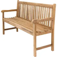 Mojawo Gartenbank, Teakholz 150x90x65cm mit Edelstahlschrauben und Beschlägen