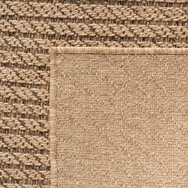 KADIMA DESIGN Teppich In-/Outdoor Jute-Optik Flachgewebe Unicolor Polypropylen Beige, Rechteckig, 200x290 | Kadima Design
