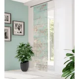 home in green Schiebegardine MANDRIGA 1, Stk. tlg. DIGITALBEDRUCKT, BAMBUSOPTIK RECYCELT