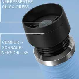 Emsa Travel Mug Waves schwarz 0,36 l