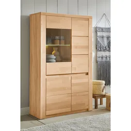 OTTO home Vitrine Burani 90 x 35 x 145 cm Beige