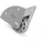 Adam Hall 37600 S Eckeinbaurolle mit Rad-48 mm in der Gehäuse, Aluminiumguss Druck