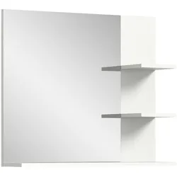 Inn.Furn Spiegel Badezimmer weiß 80 cm mit Regal Sopela