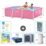 Rechteckiger Frame Pool - 220x150x60 Cm - 7-teilig  S157