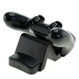 AccuCell Ladegerät passend für den Sony PS4 Controller, Dockingstation schwarz