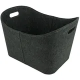 Valo Kaminholzkorb Filz 55 x 35 x 40 cm Grau