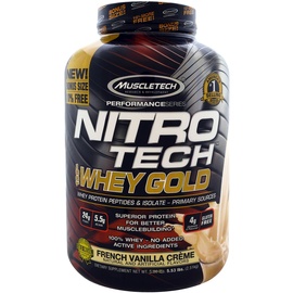 MuscleTech Nitro Tech 100% Whey Gold Vanille Pulver 2270 g
