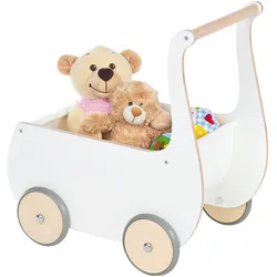 Pinolino Puppenwagen Mette aus Holz, weiss