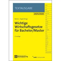 Nwb Verlag Wichtige Wirtschaftsgesetze für Bachelor/Master