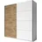 Home Affaire Schiebetürenschrank Galaxy 220 x 210 x 61 cm Braun/Weiß