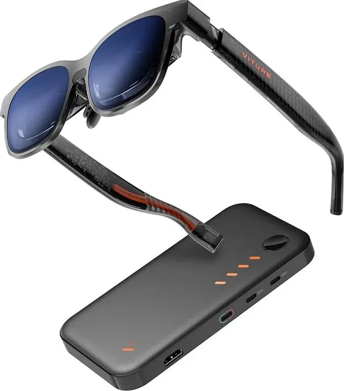 VITURE Luma XR-Brillen & Pro Mobile-Dockingstation-Bundle, Erste immersive XR-Erlebnis für Switch 2, Koop-Streaming, Laden während des Spielens & alle HDMI-/USB-C-Eingänge