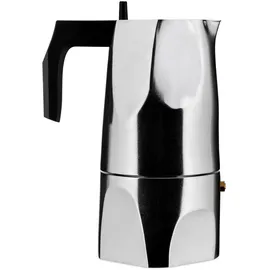 Alessi MT18/6 Espressomaschine Ossidiana, Edelstahl, Alu, 8 x 23.5 x 11.5 cm