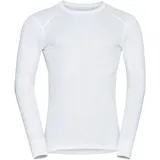 Odlo Herren Active Warm Eco Crew Longsleeve (Größe XXL, weiss)