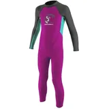 O'Neill O ́neill Wetsuits Toddler Reactor Ii 2 Mm Junior Neoprenanzug Mit Langen Ärmeln Und Reißverschluss Am Rücken - Berry / Light Aqua / Graphite - 12 Monate
