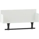 MÖBELPARTNER Wandregal Ella 59,8 x 13,5 x 31,5 cm Weiß