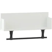 MÖBELPARTNER Wandregal Ella 59,8 x 13,5 x 31,5 cm Weiß