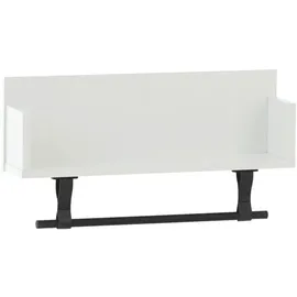 MÖBELPARTNER Wandregal Ella 59,8 x 13,5 x 31,5 cm Weiß