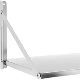 Royal Catering Wandbord klappbar 40 kg Wandregal 60 x 45 cm Edelstahl