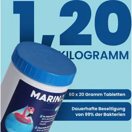 BestLivings Chlortabletten Marina Multifunktion 5 in 1 weiß 1,2 kg