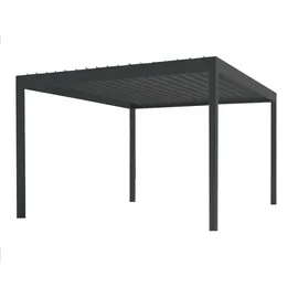 teico group Pergola 3 x 4 m inkl. LED Licht Anthrazit