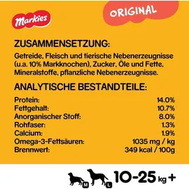 PEDIGREE Hundesnacks Markies mit Markknochengeschmack, 5 Packungen (5 x 1,5 kg)