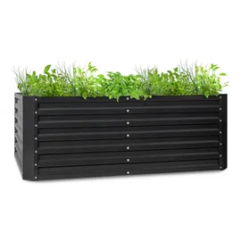 Blumfeldt High Grow Straight Hochbeet 200 x 60 x 100 cm Grau